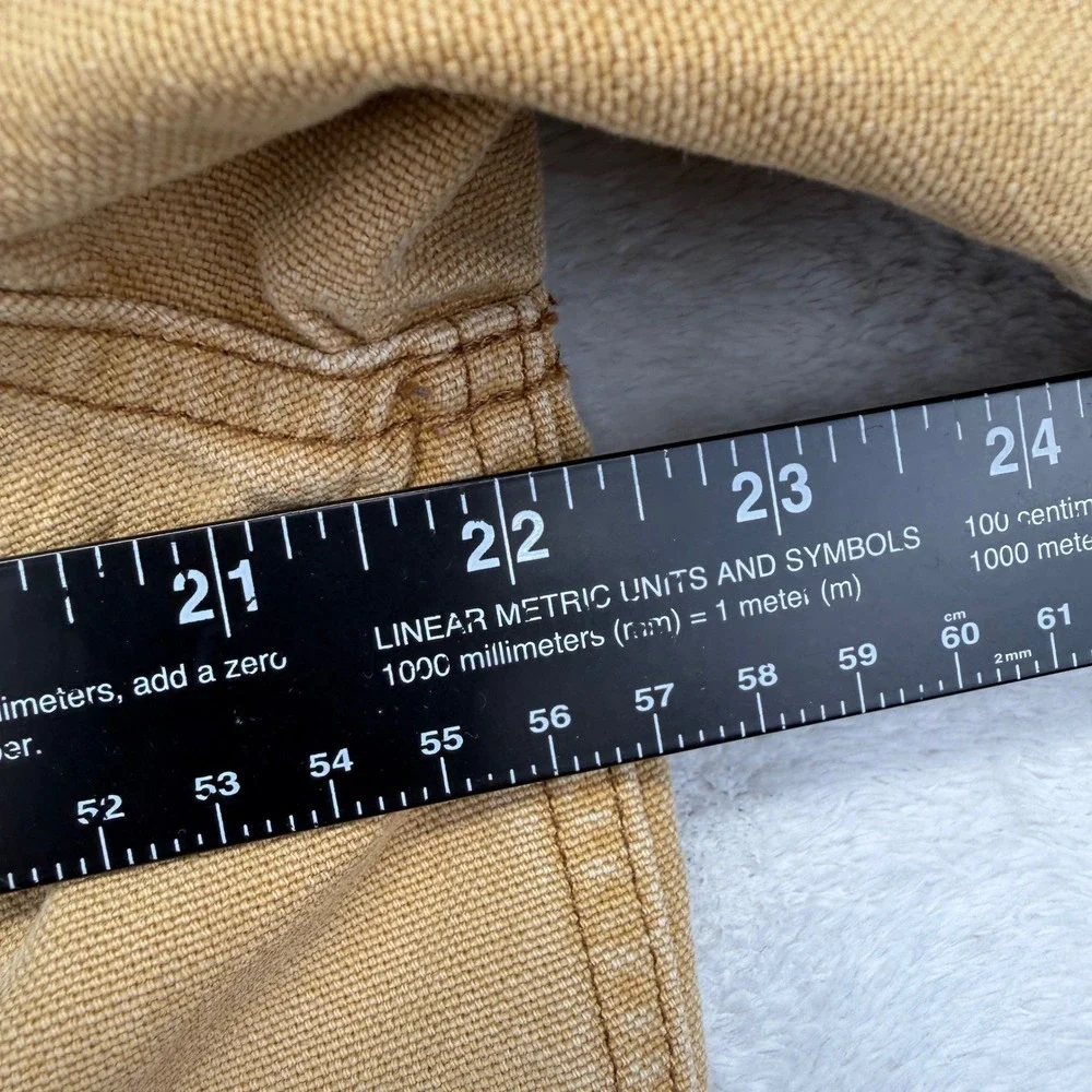 Vintage 80s L.L. Bean Field Coat M Tan Original Barn Jacket Plaid wool Lined - Picture 9 of 12